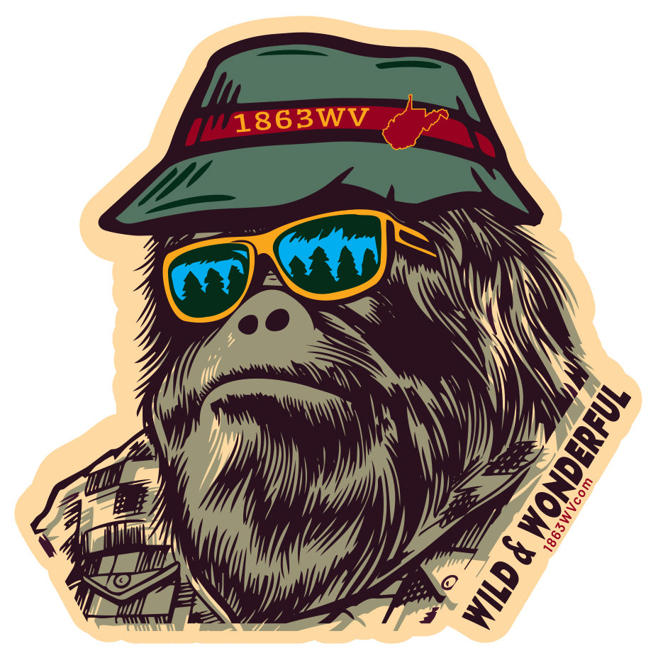 Squatch Bust Sticker