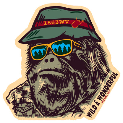 Squatch Bust Sticker