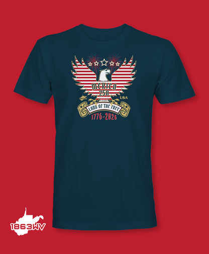 'MERICA 250 SHORT SLEEVE TEE SHIRT