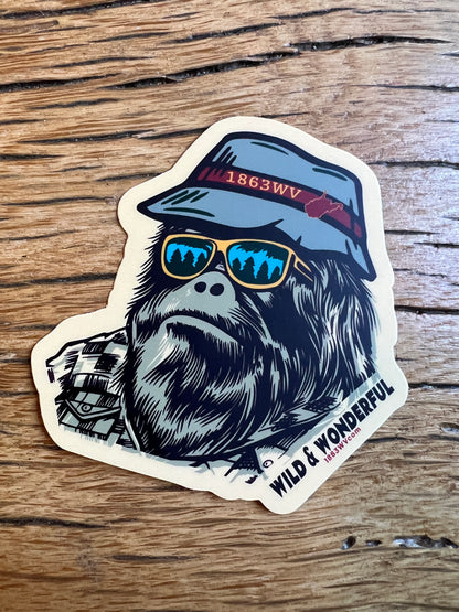 Squatch Bust Sticker