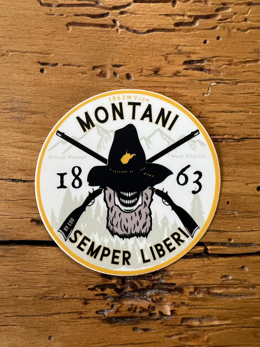 Montani Semper Liberi Sticker