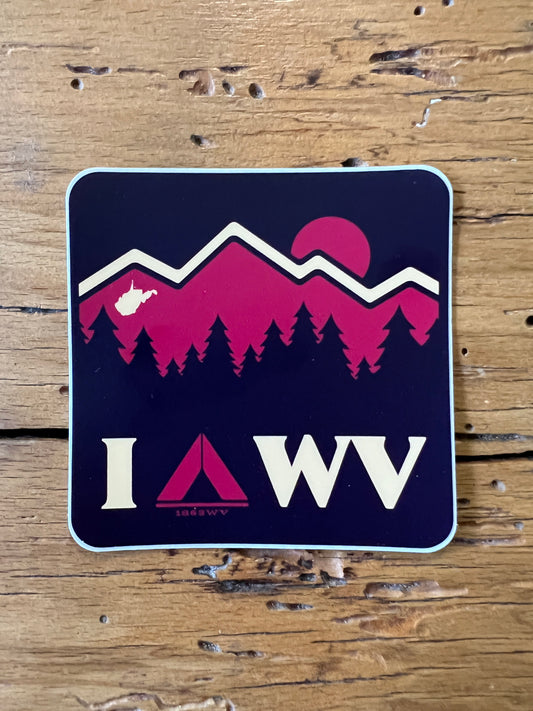 I "camp" WV Sticker