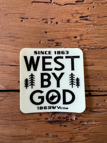 West By God Glow Sticker