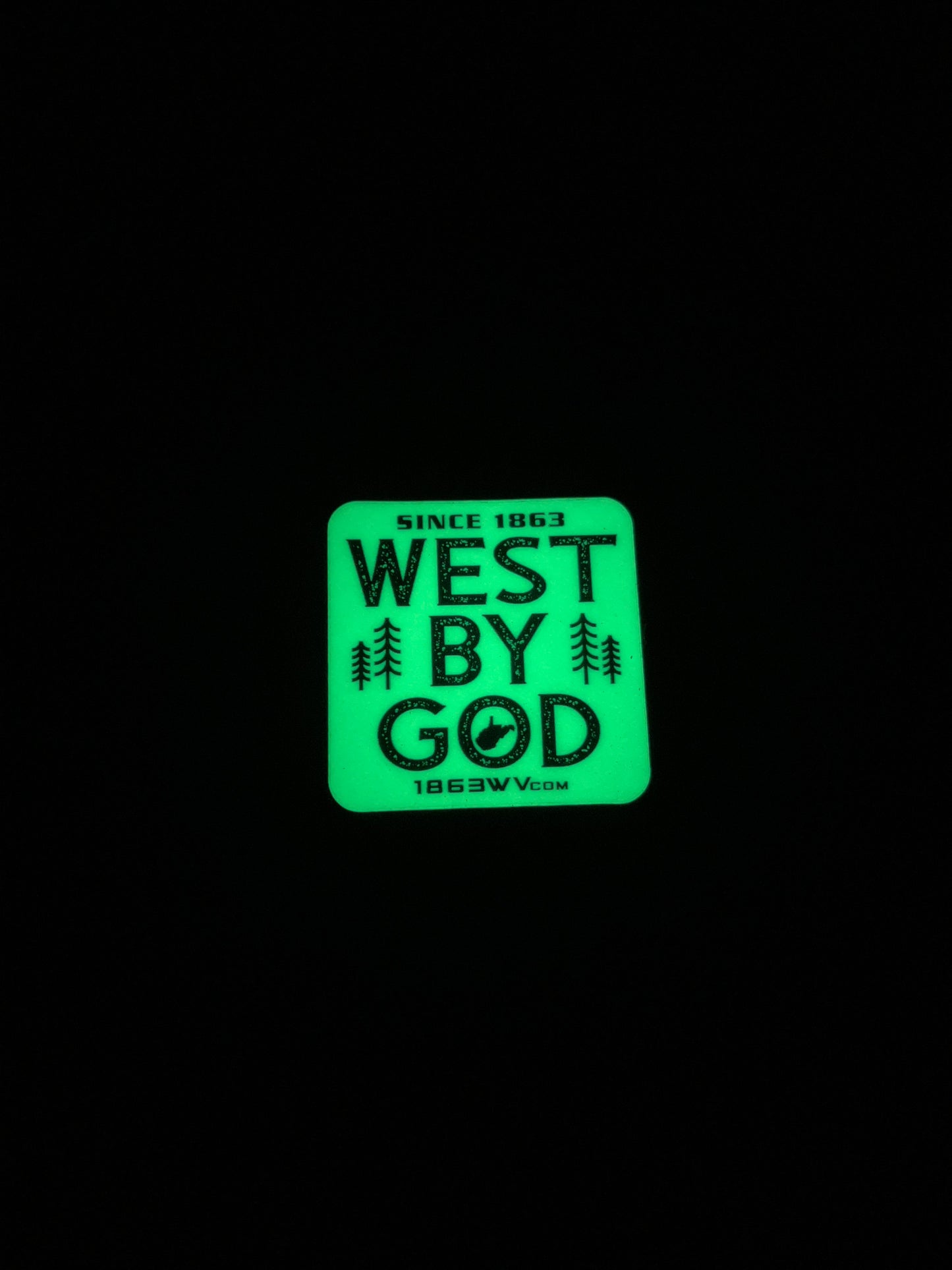 West By God Glow Sticker